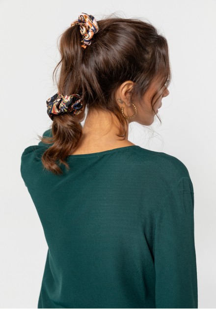 Scrunchies με σατέν όψη 2τεμάχια