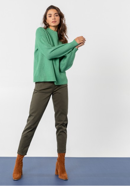 Jeans παντελόνι high waisted