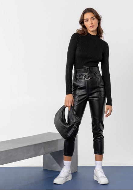 Παντελόνι leather style