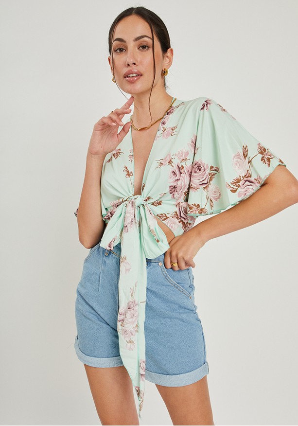 Crop top floral