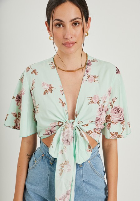Crop top floral